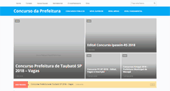 Desktop Screenshot of concursodaprefeitura.com
