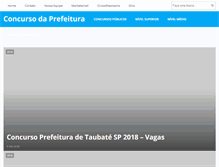 Tablet Screenshot of concursodaprefeitura.com